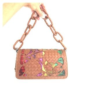 Bottega Veneta Limited Edition Floral Leather Bag